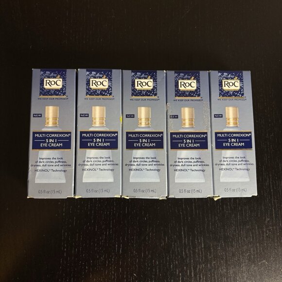 ROC Multi Correxion 5 in 1 Eye Cream, Lot of 5, 0.5 fl oz (15mL) - Picture 1 of 7